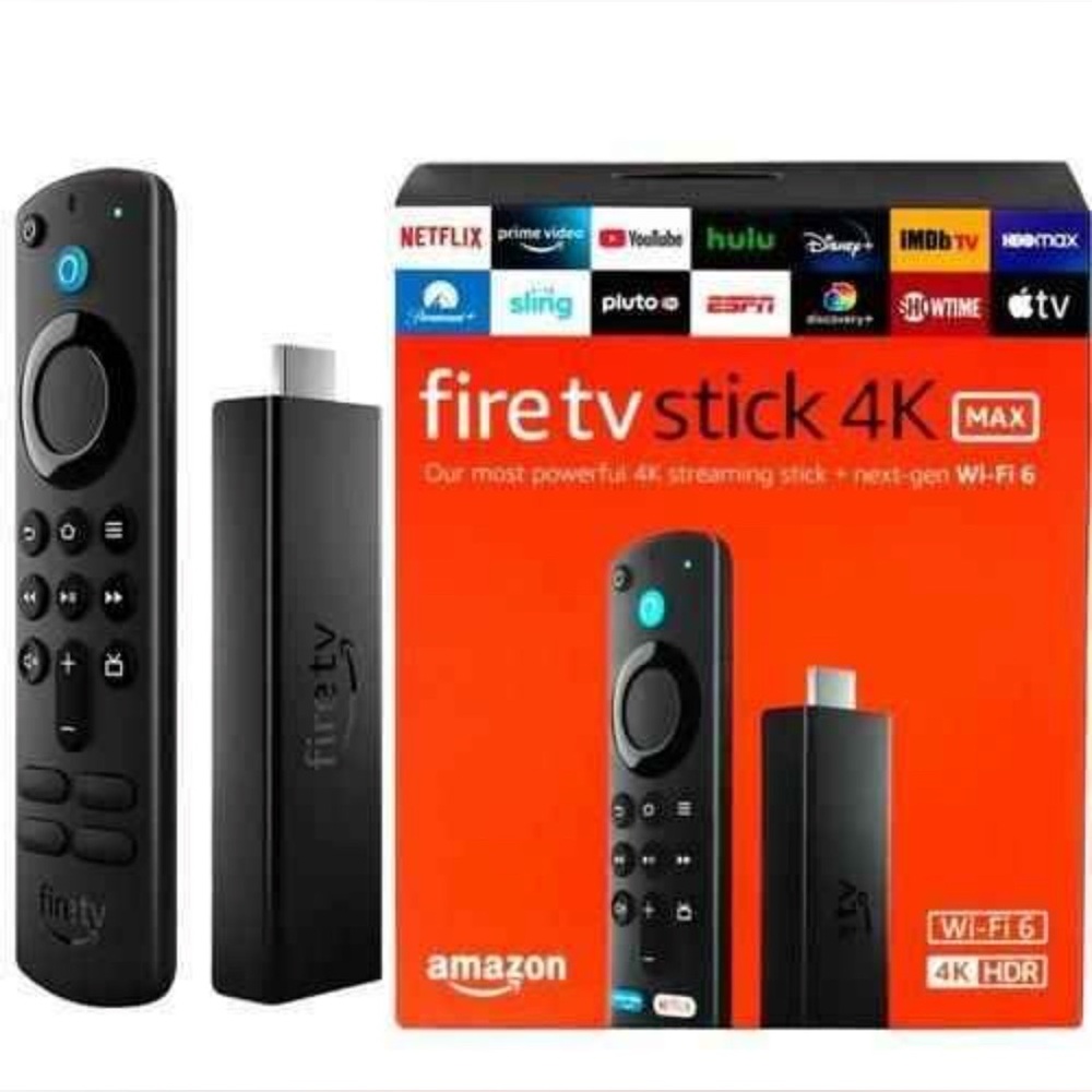 Amazon Fire TV Stick 4K Max - Black and Orange